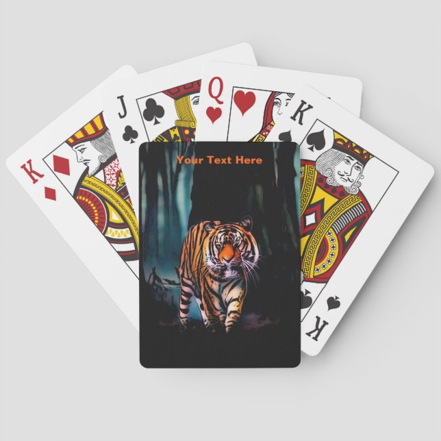 Mörken Bright Tiger Forest Casinokort (Baksidan)