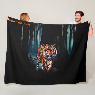 Mörken Bright Tiger Forest Fleecefilt