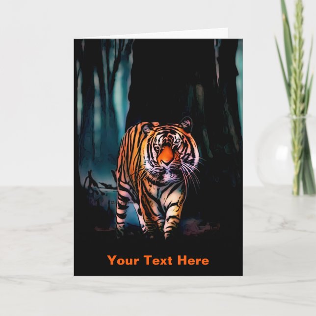 Mörken Bright Tiger Forest Kort (Framsida)
