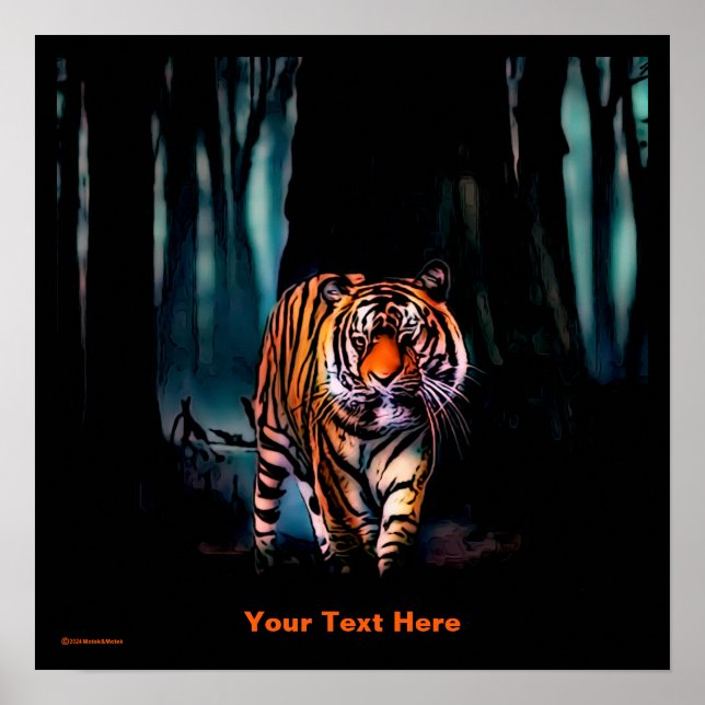 Mörken Bright Tiger Forest Poster (Framsidan)
