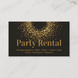 Mörken Brun rentalvårdsstjärna i Party Rental Tabl Visitkort