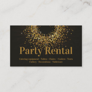 Mörken Brun rentalvårdsstjärna i Party Rental Tabl Visitkort