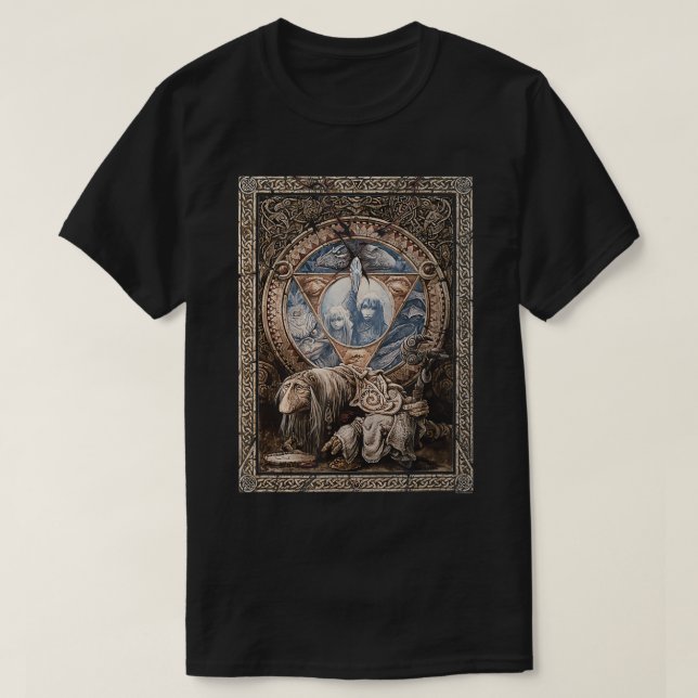 Mörken Crystal Ornate Poster T Shirt (Design framsida)
