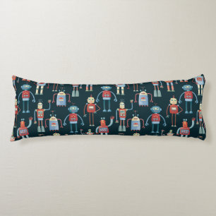 Mörken Cute Robots Kroppskudde