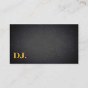 Mörken DJ Guld fet Elegant - minimalistisk Visitkort