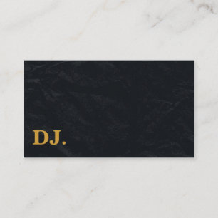 Mörken DJ Guld fet Elegant - minimalistisk Visitkort