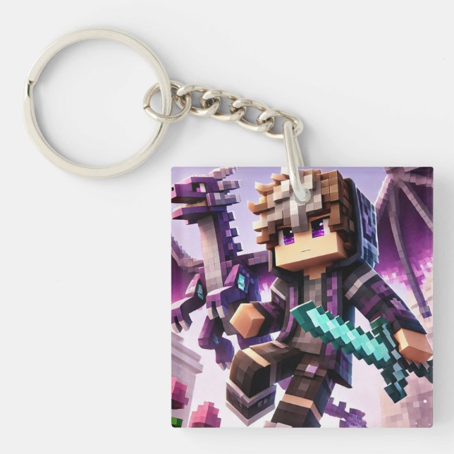 Mörken Dragon Sword för barnens ID-Märkre Blocksty (Framsidan)