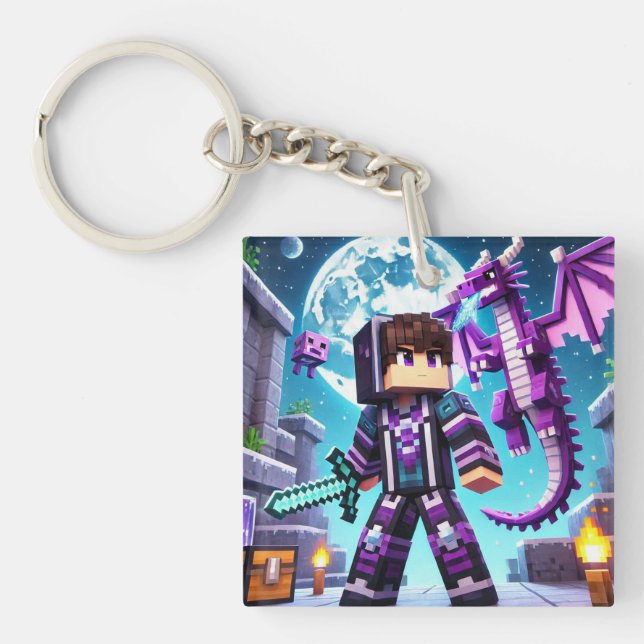 Mörken Dragon Sword för barnens ID-Märkre Blocksty (Framsidan)