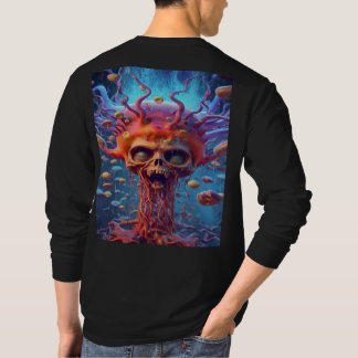 Mörken Evil som ökar strömmen, BAACK-utskrift T Shirt