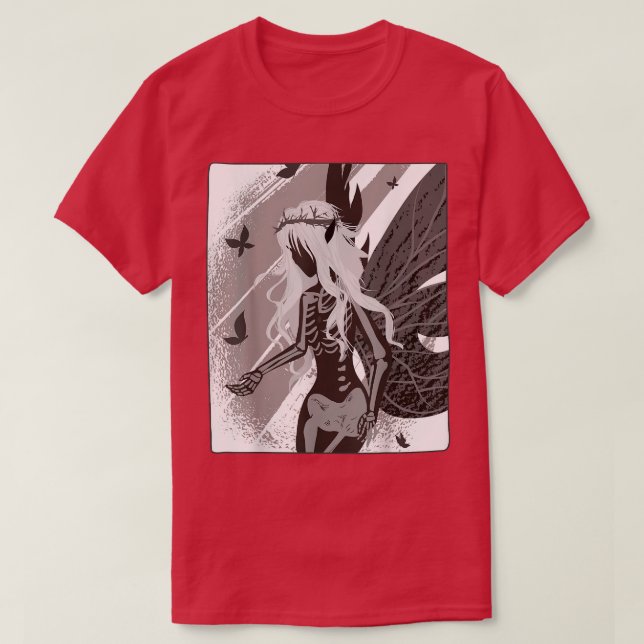 Mörken Fairywave Faecore Occult Gothic Fairy Grung T Shirt (Design framsida)