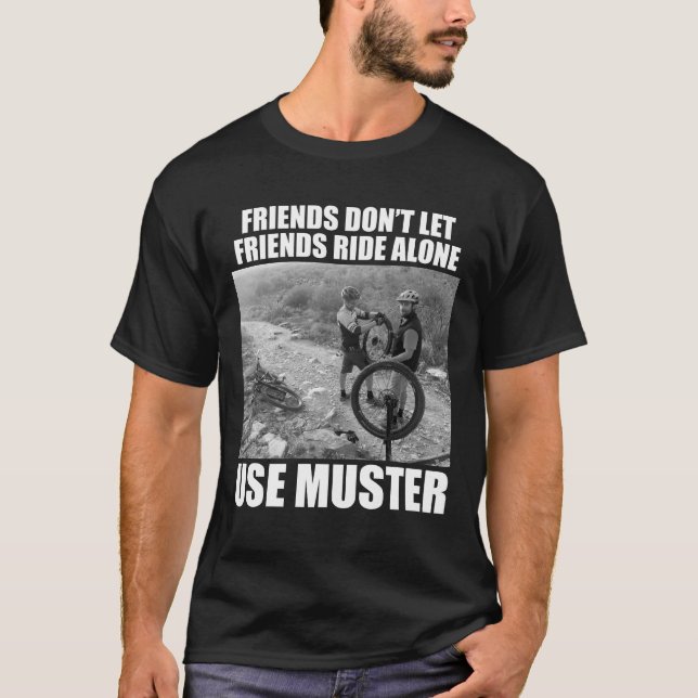 Mörken "FDLF Ride MTB Ensam" T-Shirt (Framsida)