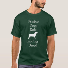 Mörken Frisbee Hundar Rule T Shirt