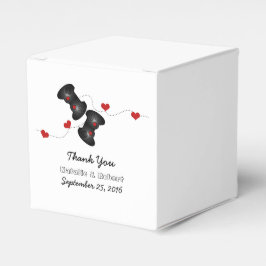 Mörken Geeky Gamers Wedding Favor Boxes Presentaskar