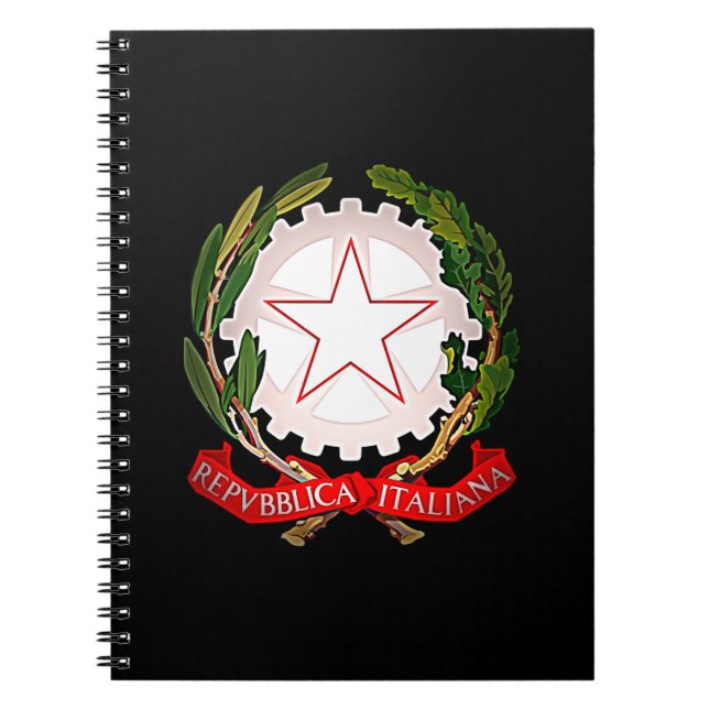 Mörken italien Emblem Anteckningsbok (Framsidan)