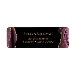 Mörken kan hantera adressetikett för agate-returad returadress etikett