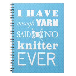 Mörken Knitting not tillräckligt Yarn Crafts Ideas Anteckningsbok