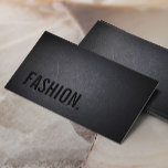 Mörken mode Elegant fet text minimalistisk Visitkort<br><div class="desc">Professionell Black Out Mode Affärskort.</div>