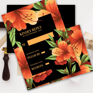 Mörken Moody Orange för Blommigt höst, Bröllop