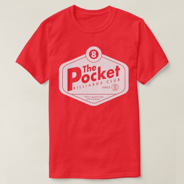 Mörken Pocket Billiards Klubb Classic TShirt T Shirt (Design framsida)