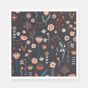 Mörken Scandinavian Summer Flowers Pappersservett