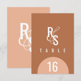 Mörken Terracotta Bröllop Inbjudningar