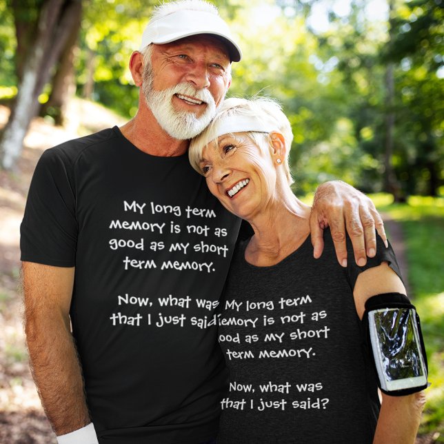 Mörken Unisex för minnesförlust Tröja (Memory Lapse Dark Unisex T-Shirt elderly couple)