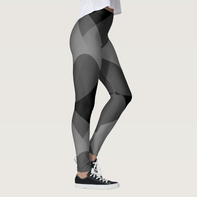 Mörkens abstrakt leggings (Höger)
