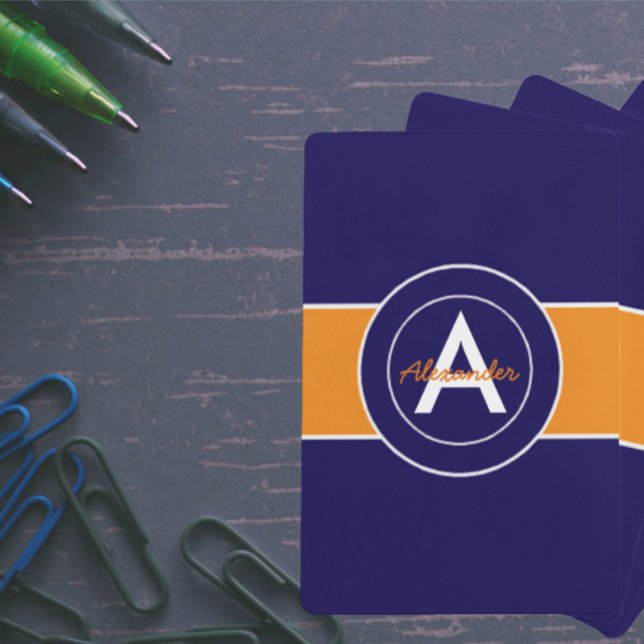 Mörkens blå Orange Spelkort (Skapare uppladdad)