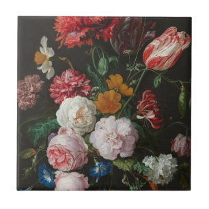 Mörkens Blommigt - ännu livstid Kakelplatta