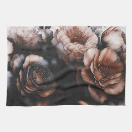 Mörkens Blommigt Kökshandduk