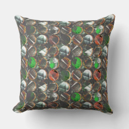 Mörkens cirkel i struktur kudde