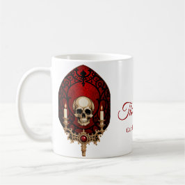 Mörkens elegans från det gotiska stil. kaffemugg