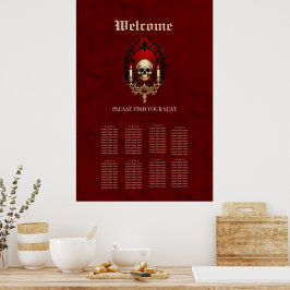 Mörkens elegans från det gotiska stil. poster