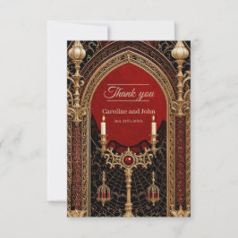 Mörkens elegans från det gotiska stil. tack kort