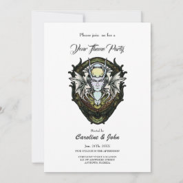 Mörkens fantasi med vingar. inbjudningar