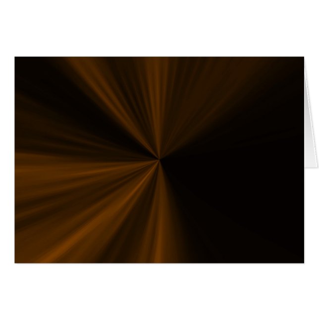 Mörkens färgade bakgrund - Orange Hälsningskort (Framsidan Horizontal)