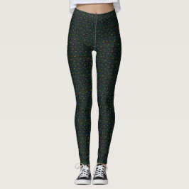 Mörkens fredsutskrift leggings