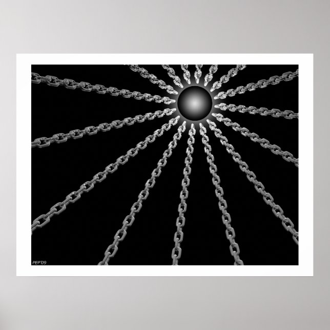 Mörkens kedjor poster (Framsidan)