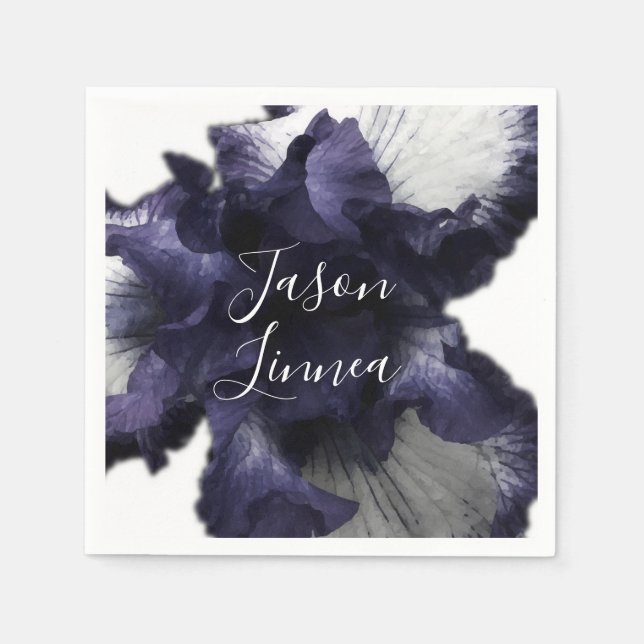 Mörkens Lila - minimalistisk radikal, mångmodern Pappersservett (Framsidan)