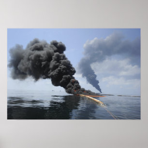 Mörkens moln av rök och brand uppstår poster