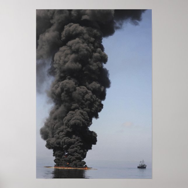 Mörkens moln av rök och brand uppstår poster (Framsidan)