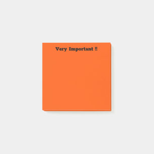 Mörkens Orange Post-it Block
