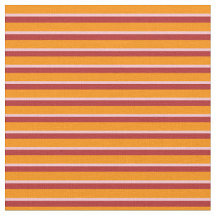 Mörkens Orange, Rosa och Röda Färgaden Linjer Tyg