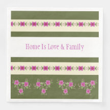 Mörkens Rosa med Oliv grönt