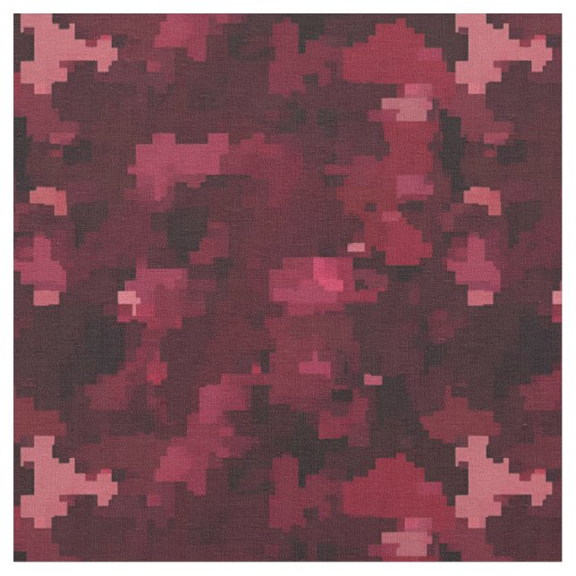 Mörkens Rosa och Burgundy-Abstrakt Tyg (Närbild)