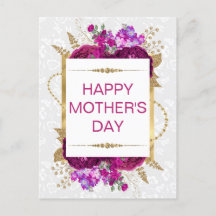 Mörkens Rosa och Lila blommor Mors dag