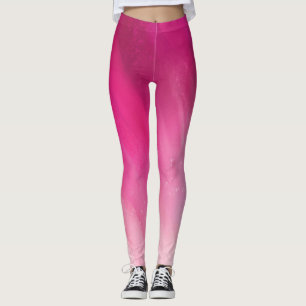 Mörkens Rosa övertoning till Ljusare rosa Leggings
