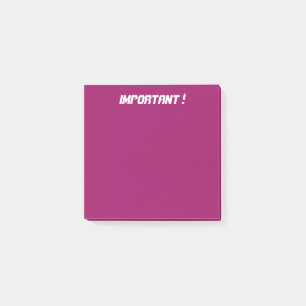 Mörkens Rosa Post-it Block