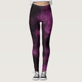 Mörkens Rosa Rökt markör Leggings