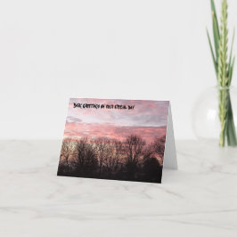 Mörkens skogsfödelsedag kort